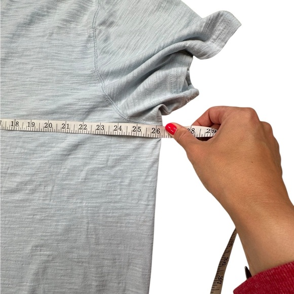 Joseph Abboud Shirt Mens XXL Cotton Henley Round Neck Button Blue Woven B212 - Picture 7 of 9